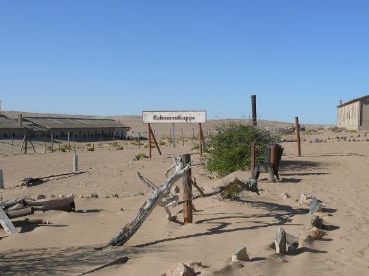 An abandoned mining settlement
