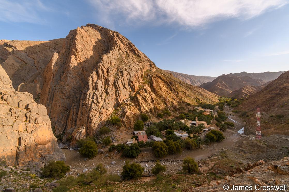 A photograph of Wadi Murri on an Oman geology tour
