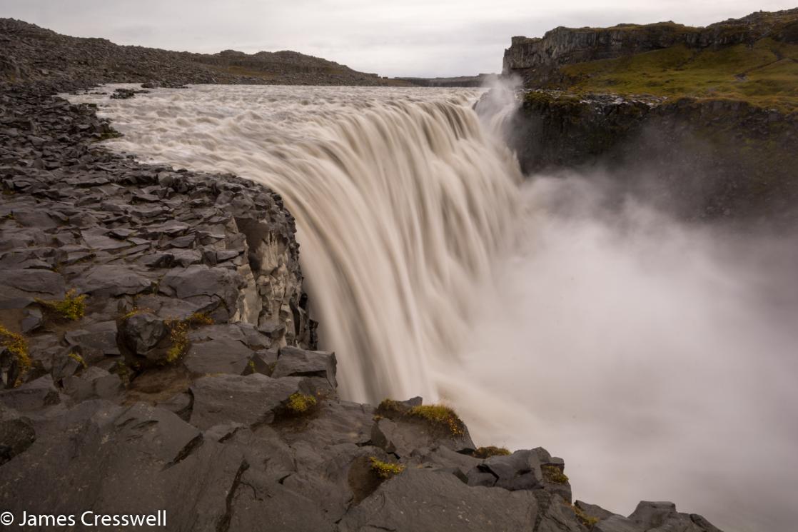 A photpgraph of Dettifoss waterfall in Iceland, taken on a GeoWorld Travel waterfall trip, tour and holiday