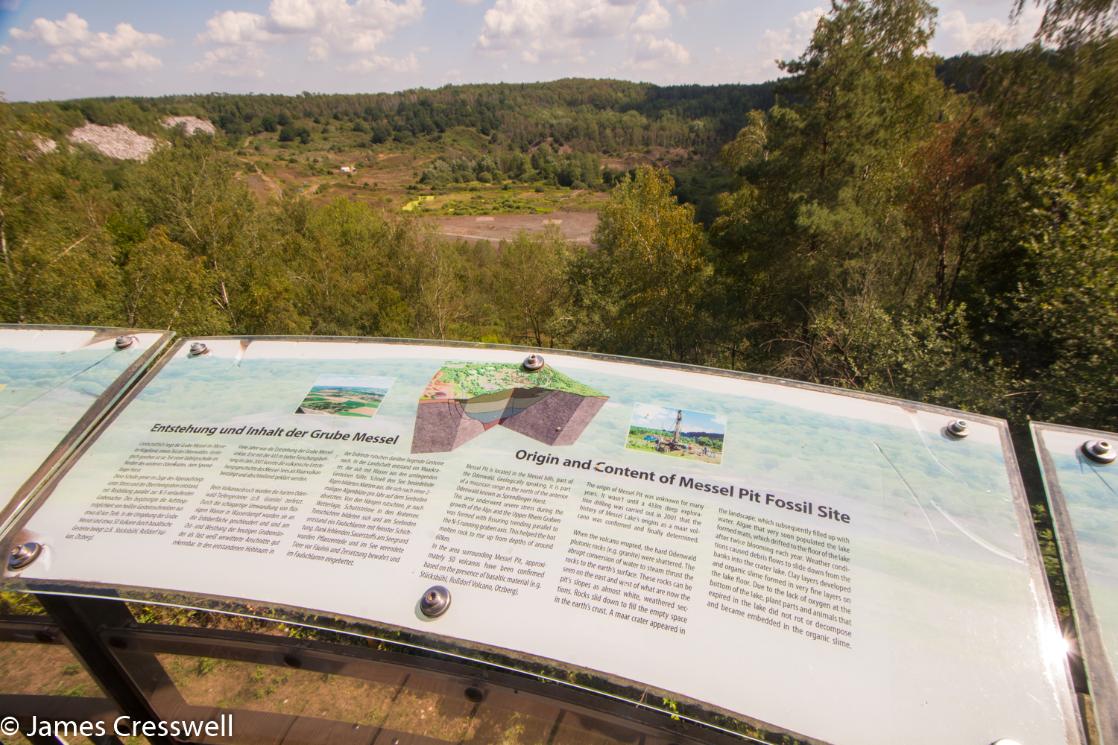 The Messel Pit World Heritage Site, taken on a GeoWorld Travel Germany geology and fossil trip, tour and holiday