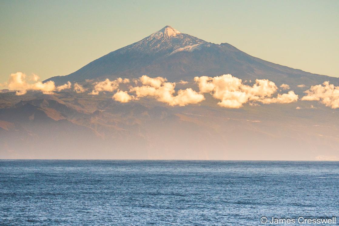 A photograph of Teide volcano from the sea