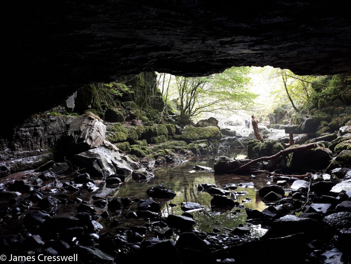 Porth y Ogof cave, Wales seen of geology day tours of GeoWorld Travel