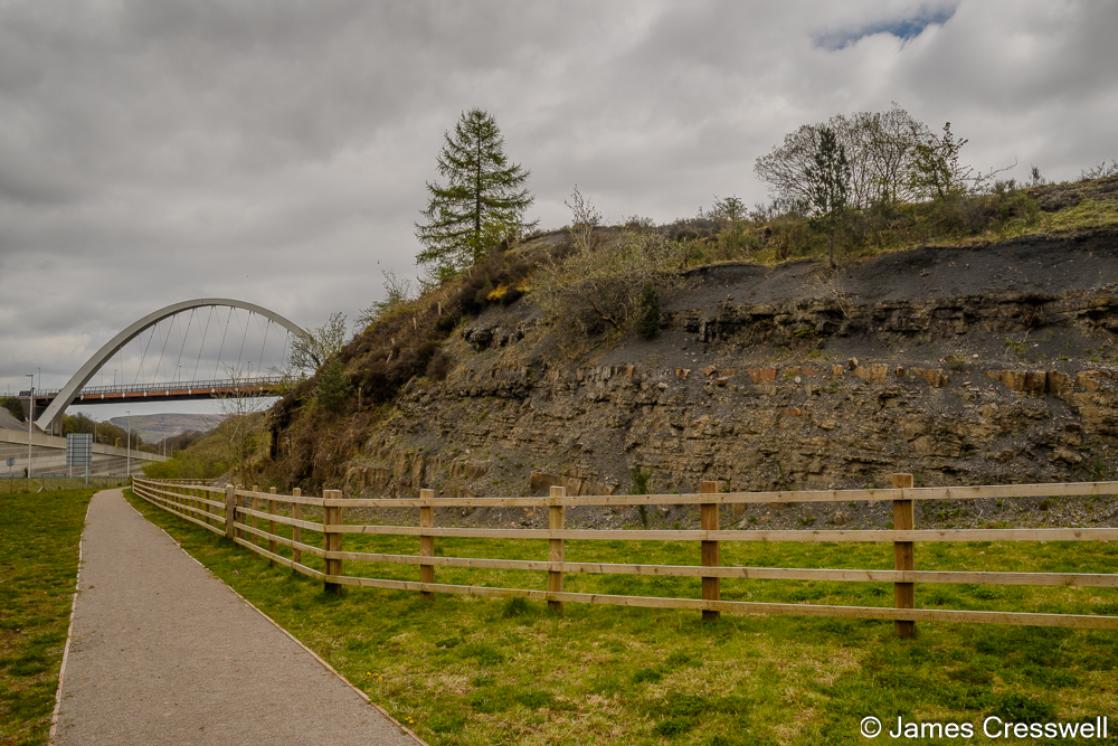 A photograph of the Brynmawr Sections geological SSI