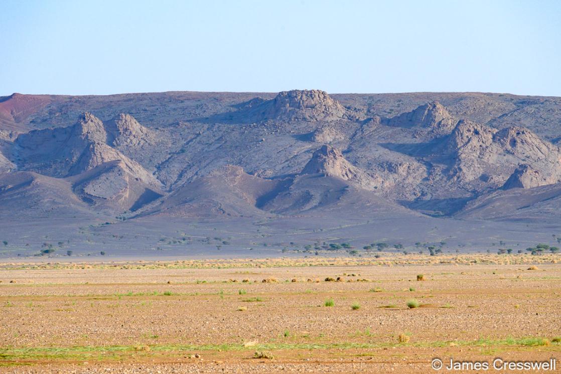 A photograph of  the Kes Kes carbonate mounds. 